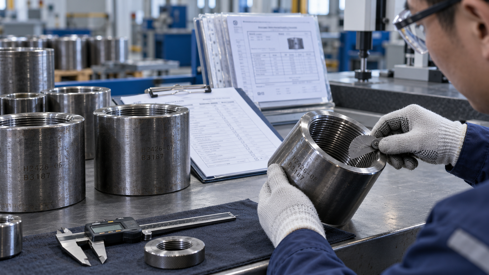 Últimos blogs de la empresa sobre ¿Qué registros de inspección y prueba deben solicitar los compradores para los acoplamientos de campo petrolero API 5CT?