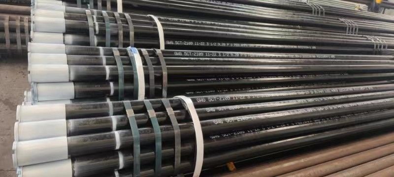 API 5CT Estándar 13-3/8 STC LTC L80 C95 Tubos y carcasas de acero al carbono completos con anillos de seguridad y pezones